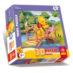 PUZZLE TREFL 3D-48 NAD STRUMYKIEM - KUBUŚ PUCHATEK - 1