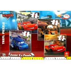 PUZZLE JUNIOR 4+6+9+12 AUTA -CARS - 2