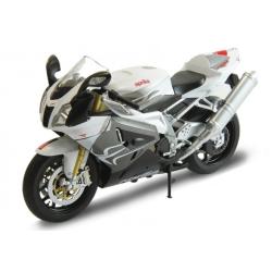 WELLY 1:10 Motocykl Aprilia RSV 1000R biało-srebrny (62808) - 1