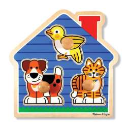MELISSA Puzzle drewniane dom zwierzęta 12055 (12055 MELISSA) - 1