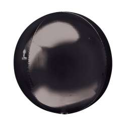 Balon foliowy kula czarna 38cm