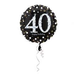 Balon foliowy Sparkling Birthday 40