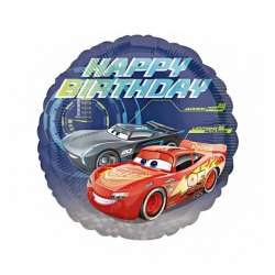 Balon foliowy Cars - Happy Birthday 46cm - 1