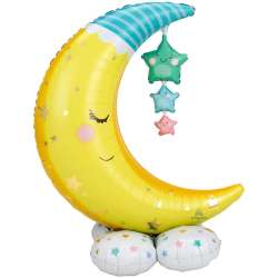 Balon foliowy AirLoonz księżyc i gwiady 101z139cm - 1