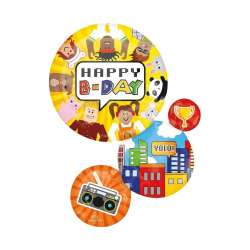 Balon foliowy H-BDAY XL 71x55cm - 1
