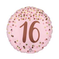 Balon foliowy Pretty pink 16th Birthday 46cm