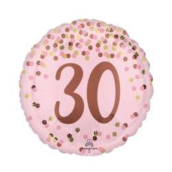 Balon foliowy Pretty pink 30th Birthday 46cm - 1