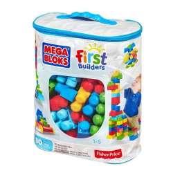 Mega Bloks Klocki w torbie 80 el. niebieskie (CYP72/DCH63) - 1