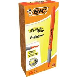 Zakreślacz Highlighter Grip pomarańcz (12szt) BIC