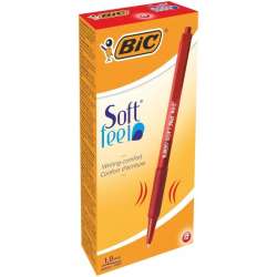 Długopis Soft Feel czerwony (12szt) BIC - 1