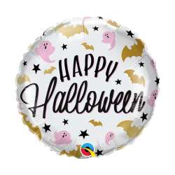 Balon foliowy Happy Halloween nietoperze i duchy