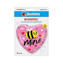 Balon foliowy Bee Mine Hearts 46cm