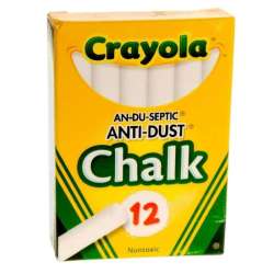 Kreda biała anti-dust Crayola 12szt - 1