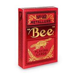Karty Bee Metalluxe czerwone BICYCLE - 1