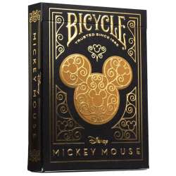 Karty Black & Gold Mickey BICYCLE - 1