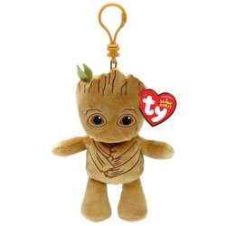 Maskotka brelok TY Beanie Babies Marvel GROOT Clip 8,5cm 34005 (34005 TY) - 1