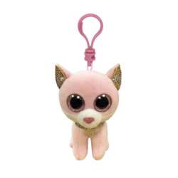 Maskotka brelok TY Beanie Boos FIONA - różowy kot 8,5cm Clip 35247 (35247 TY) - 1
