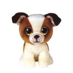 Maskotka TY Pies Hugo brązowo-biały 15 cm (GXP-838650) - 1