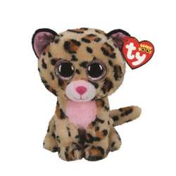 TY BEANIE BOOS LIVVIE brązowo-różowy leopard 24cm (36490 TY) - 1