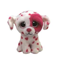Maskotka Beanie Boos BEAU biały pies w serca 36539 (36539 TY)