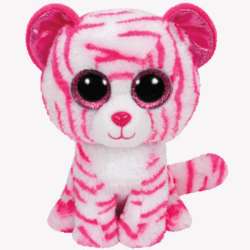 TY BEANIE BOOS ASIA - różowo-biały tygrys 24cm 36823 (36823 TY) - 1