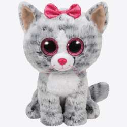 Maskotka TY BEANIE BOOS KIKI - szary kot 24cm 37075 (37075 TY) - 1