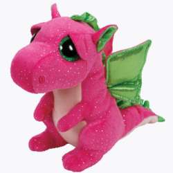 TY BEANIE BOOS DARLA - pink dragon reg 15cm 37173 (37173 TY) - 1