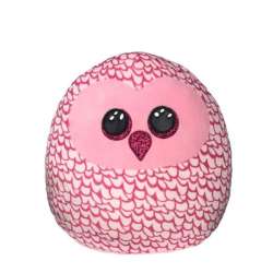 Maskotka poduszka TY Squish-a-Boos PINKY - różowa sowa 30cm 39204 (39204 TY) - 1