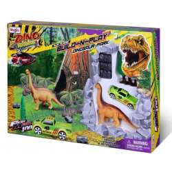 Zestaw z dinozaurem i pojazdem + makieta