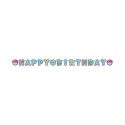 Girlanda papierowa Happy Birthday Pokemon 218x12cm - 1