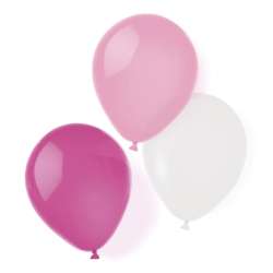Balony lateksowe hot pink 25,4cm/10 8szt. - 1