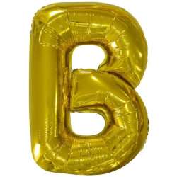 Balon foliowy litera B złota 59x86cm - 1