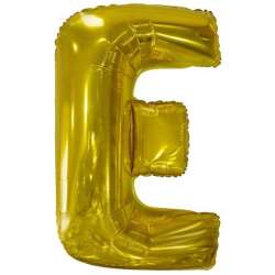 Balon foliowy litera E złota 56,5x86cm