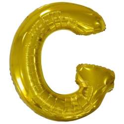 Balon foliowy litera G złota 74x86cm - 1