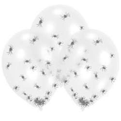 Balony lateksowe Clear Spider Filled 27,5cm 6szt - 1