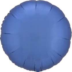 Balon foliowy Lustre Azure niebieski okrągły 43cm - 1