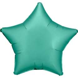 Balon foliowy Lustre Jade Green gwiazda 48cm - 1