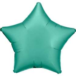 Balon foliowy Lustre Jade Green gwiazda 48cm - 1