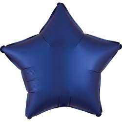 Balon foliowy Lustre Navy niebieski gwiazda 48cm