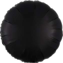 Balon foliowy Lustre Black okrągły 43cm - 1