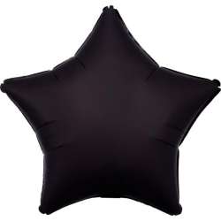 Balon foliowy Lustre Black gwiazda 48cm