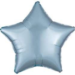 Balon foliowy Lustre Pastel niebieski gwiazda 48cm - 1