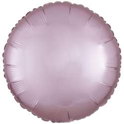 Balon foliowy Lustre Pastel różowy okrągły 43cm - 1