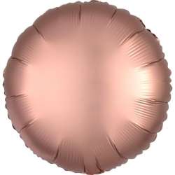 Balon foliowy Lustre Rose Copper okrągły 43cm - 1