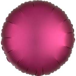 Balon foliowy Lustre purpurowy okrągły 43cm - 1