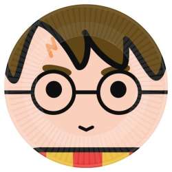 Talerze owalne papierowe Harry Potter 23cm 8szt