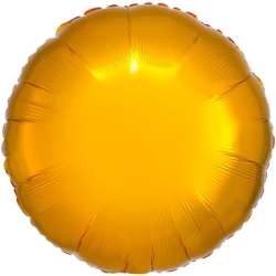 Balon foliowy metalik złoty okrągły luzem 43cm