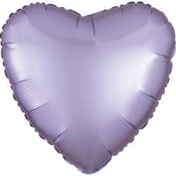 Balon foliowy Lustre Pastel lila serce luzem 43cm