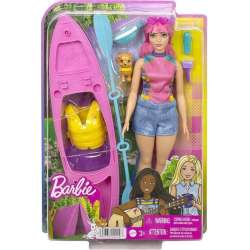 Barbie Daisy na kempingu lalka+kajak - 1