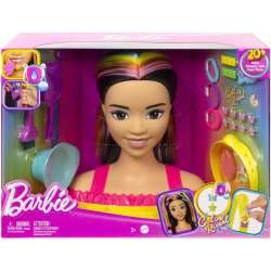 Barbie. Głowa do stylizacji Czarne włosy HMD81 - 1